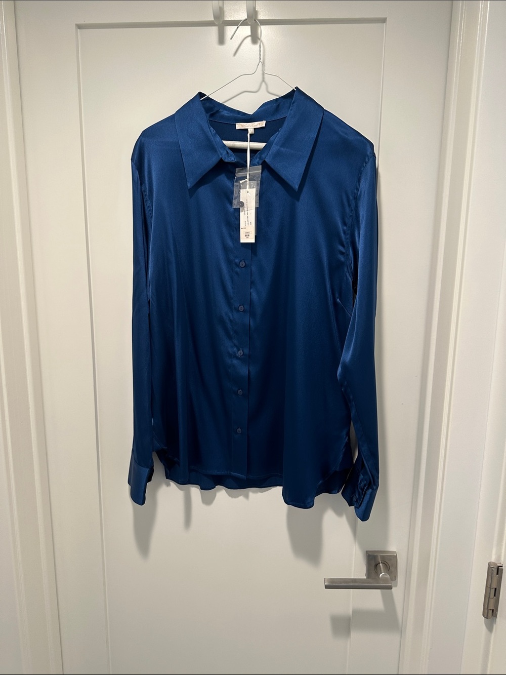 NWT Gold Hawk silk blouse size large